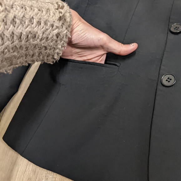 Talbots Black Wool Blend Blazer Jacket - Picture 11 of 14